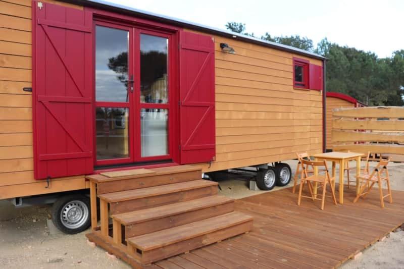 Roulottes Cocooning Au Coeur Des Landes Mées Exterior foto